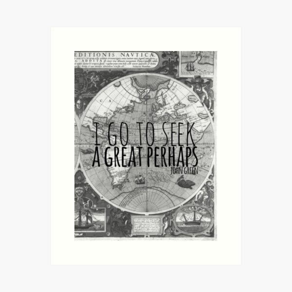 Item preview, John Green -- Great Perhaps 003 designed and sold by Alyssa  Clark.