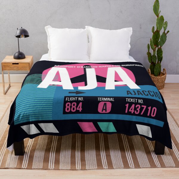 Artikelvorschau, Ajaccio, Corsica (AJA) Flughafencode Gepäckanhänger entworfen und verkauft von SLAG-Creative.