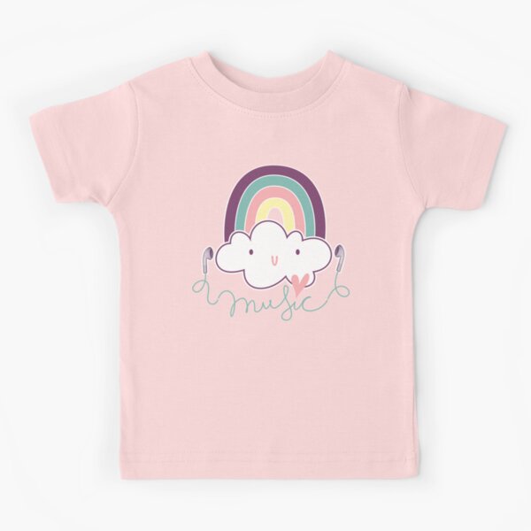 I Love Music Doodle Kids T-Shirt