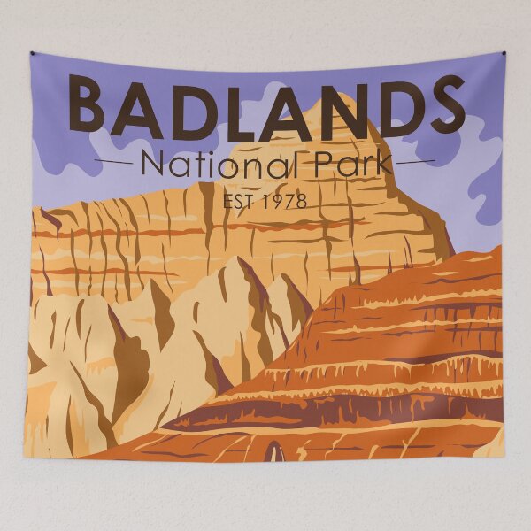 Item preview,  Badlands National Park South Dakota Vintage designed and sold by KrisSidDesigns.
