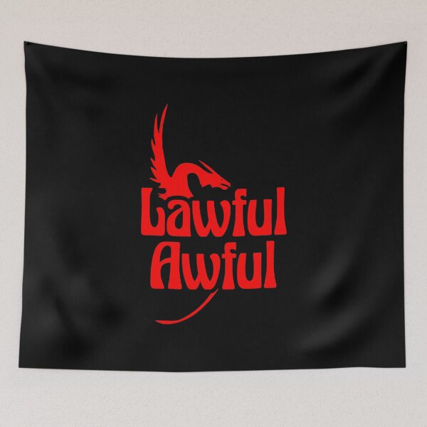Item preview, Lawful Awful Alignment Funny Tabletop RPG Vintage Retro designed and sold by WPahat.