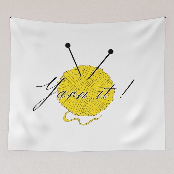 Item preview, Yarn it! Yellow designed and sold by CreativePetlin.