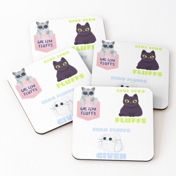 Item preview, Give Zero Fluffs Party Cat Lover Sticker Pack designed and sold by colortrends.