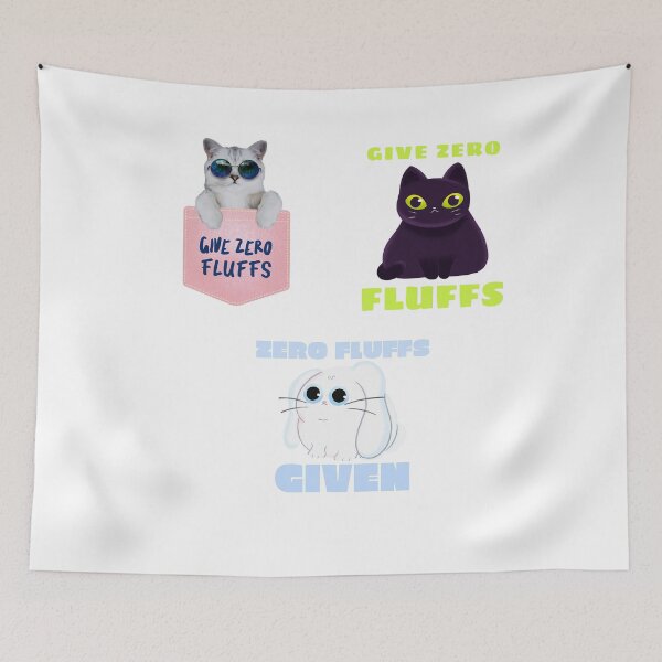 Item preview, Give Zero Fluffs Party Cat Lover Sticker Pack designed and sold by colortrends.