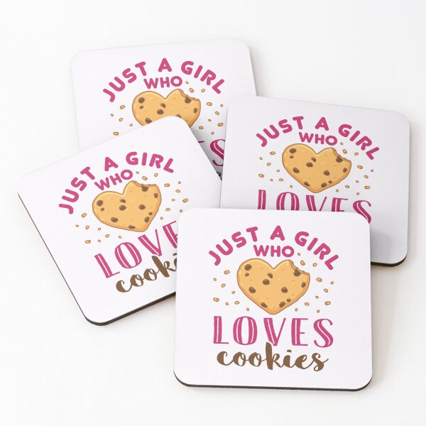Item preview, Just a Girl Who Loves Cookies Chocolate Chip Cookie Heart designed and sold by jaygo.