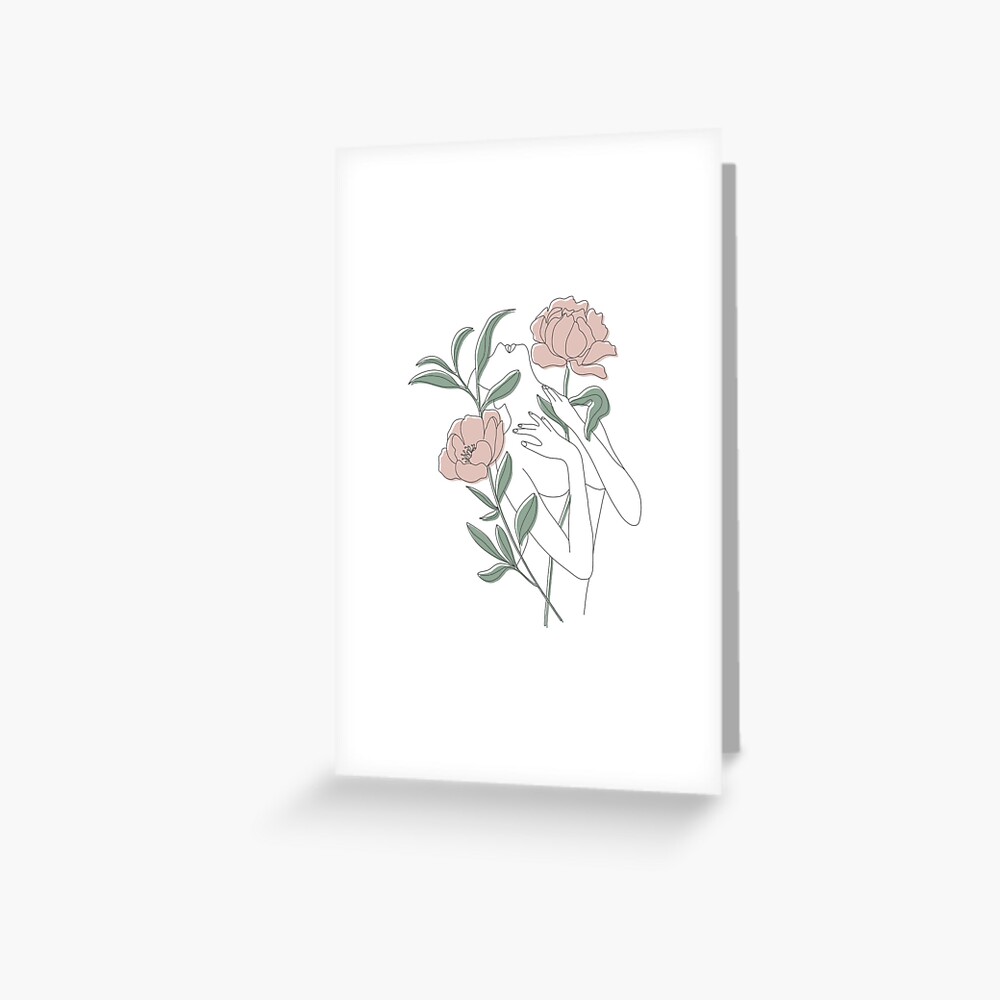 Floral Bunch Minimalist Illustration (1) Sticker for Sale by Papaink