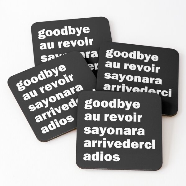 Item preview, Goodbye Adios Au Revoir Sayonara Bye Funny Novelty  designed and sold by Essetino.