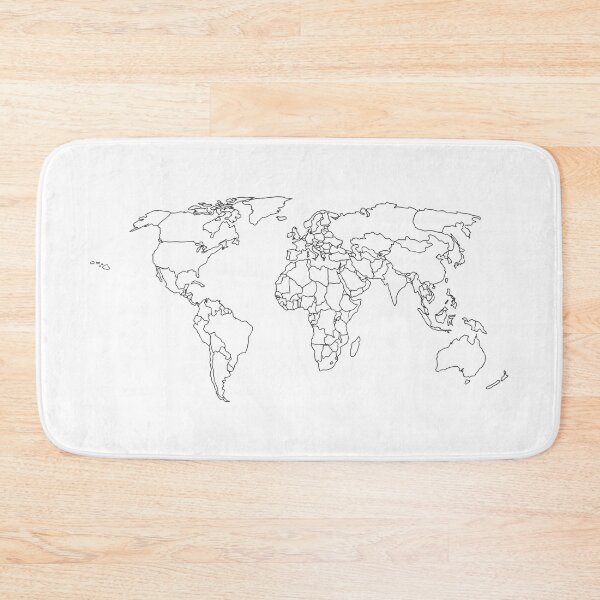 Item preview, World Map #1 (Dark Grey) designed and sold by GalacticEmpire.