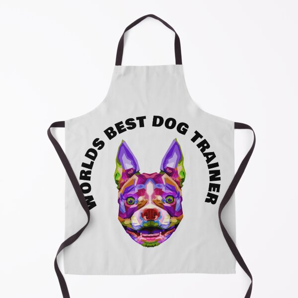 Item preview, Worlds Best Dog Trainer - Boston Terrier - Rainbow K9 - Black on White designed and sold by NoMatterLab.