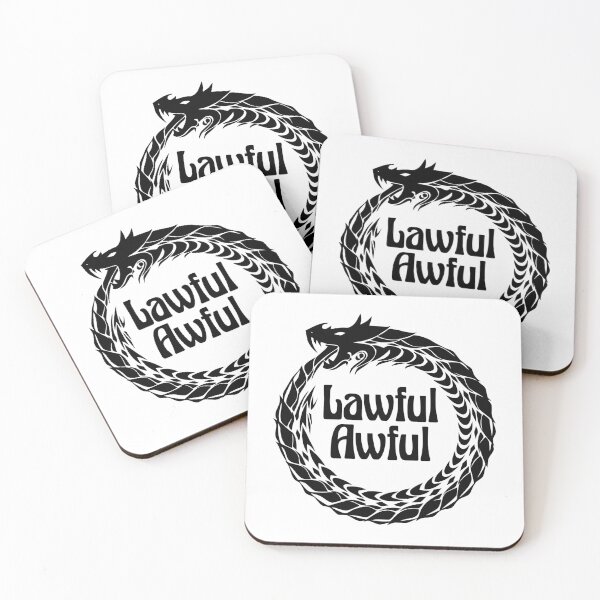 Item preview, Lawful Awful Alignment Funny Tabletop RPG Vintage Retro designed and sold by WPahat.