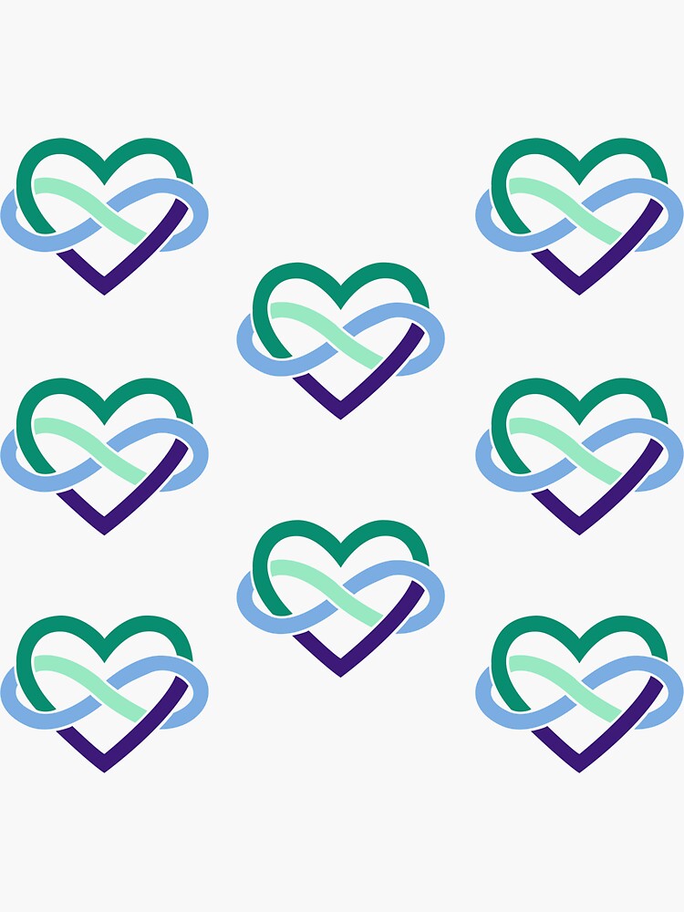 8x Gay Polyamory Infinity Heart by polyphiliashop