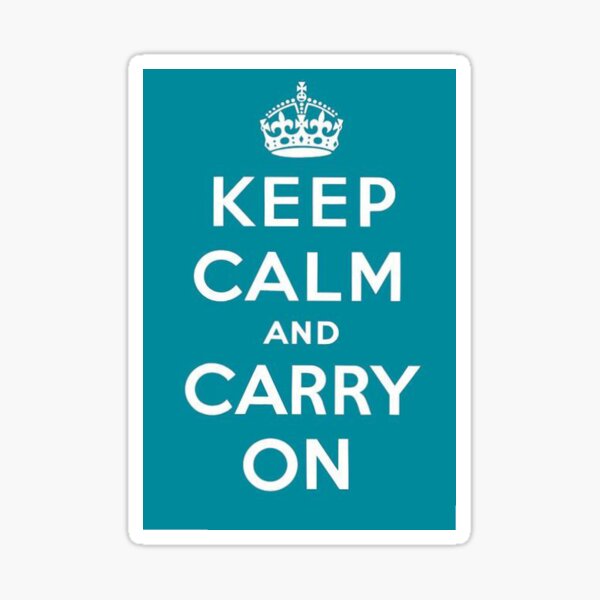 Vista previa del artículo con la obra «Keep calm and carry on», diseñado y vendido por Topventas.