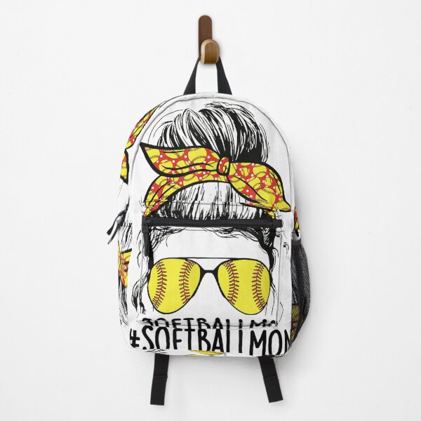 Item preview, Funny Softball Mom Messy Bun Mama Mother's Day Sporty Mom designed and sold by joandinkelSH.