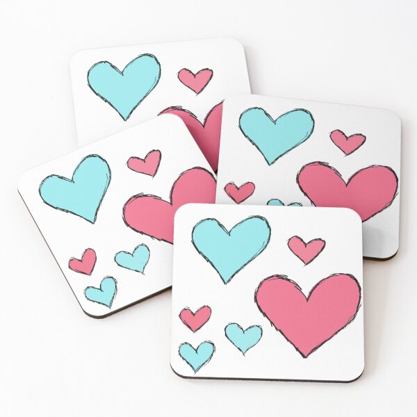 Item preview, colored hearts designed and sold by Thorko.