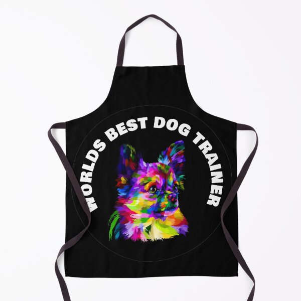 Item preview, Worlds Best Dog Trainer - Chihuahua - Rainbow K9 - White on Black designed and sold by NoMatterLab.