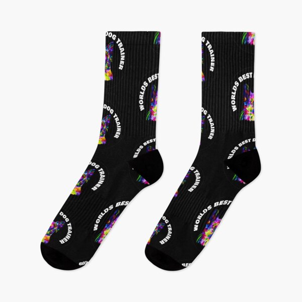 Item preview, Worlds Best Dog Trainer - Chihuahua - Rainbow K9 - White on Black designed and sold by NoMatterLab.