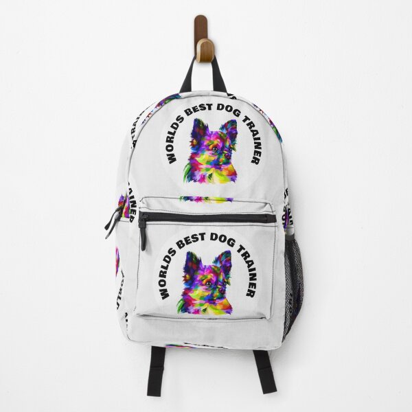 Item preview, Worlds Best Dog Trainer - Chihuahua - Rainbow K9 - Black on White designed and sold by NoMatterLab.