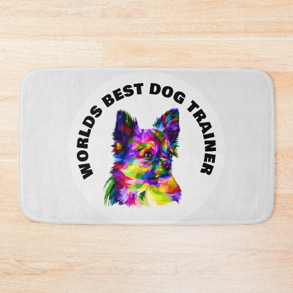 Item preview, Worlds Best Dog Trainer - Chihuahua - Rainbow K9 - Black on White designed and sold by NoMatterLab.