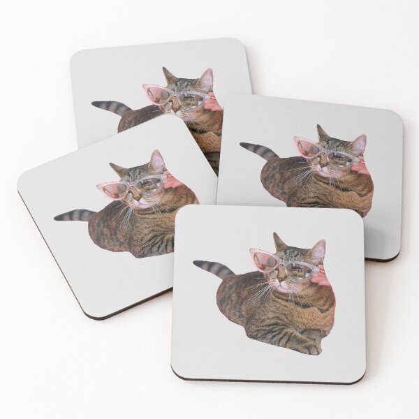 Item preview, Cat Stickers: Cat wearing shades designed and sold by Memiefy.