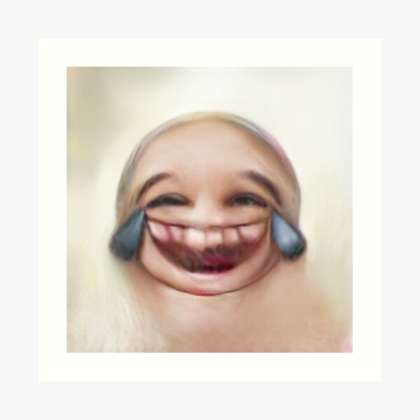 Human Emoji Cry Laughing Art Print