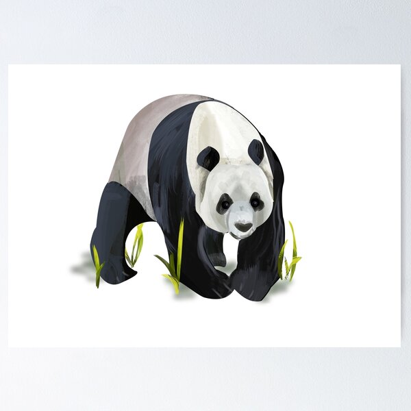 Portrait Panda Bear Wild Animal Realistic Stock Illustration 603128978