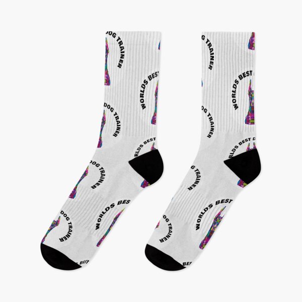 Item preview, Worlds Best Dog Trainer - Doberman - Rainbow K9 - Black on White designed and sold by NoMatterLab.
