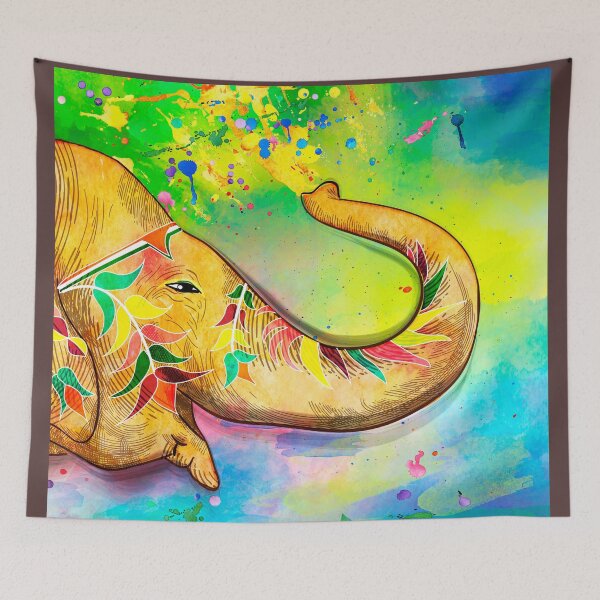 Item preview, Elephant graphic painting  designed and sold by TAMBUGH.