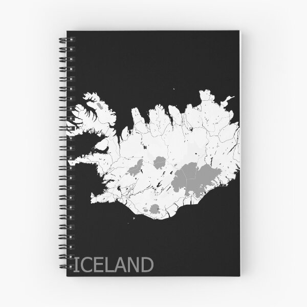 Item preview, Iceland - Minimalist Greyscale Map designed and sold by AidanMDesigns.