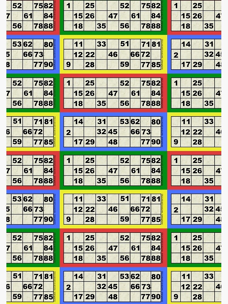 90-ball-bingo-journal-for-sale-by-madameflutterbi-redbubble for Bingo Cards 1 90 Printable Free 90 Ball Bingo