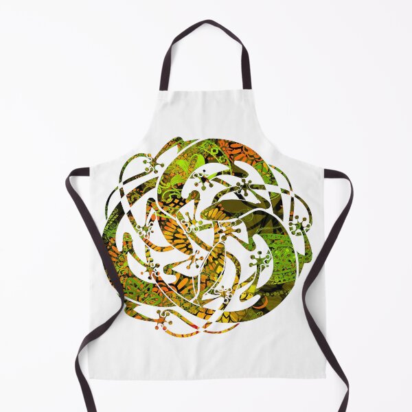 Item preview, Lizards Mandala  - green & yellow designed and sold by DreaMground.