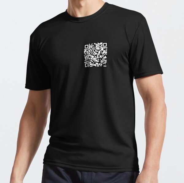 Rickroll QR code shirt - Shirts Bubble