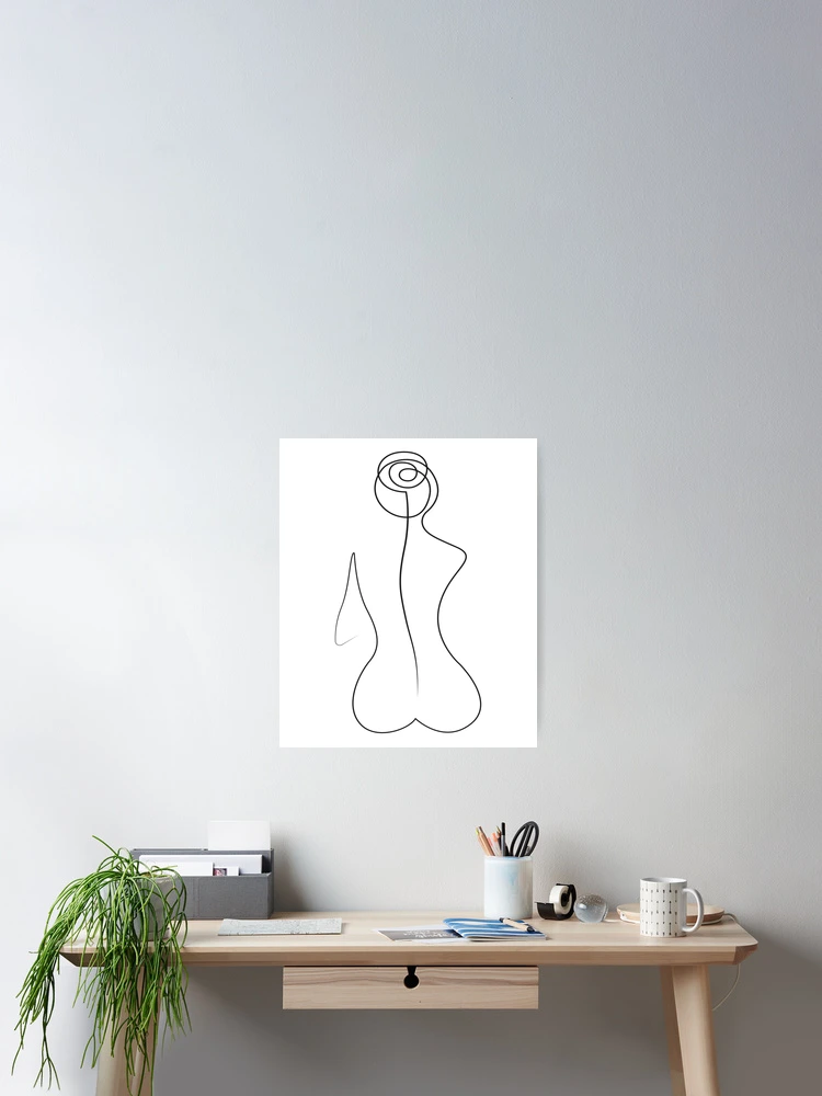Thumbnail 2 of 3, Poster, Line Human designed and sold by SmartStyle.