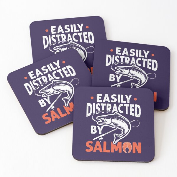 Item preview, Easily Distracted by Salmon designed and sold by jaygo.