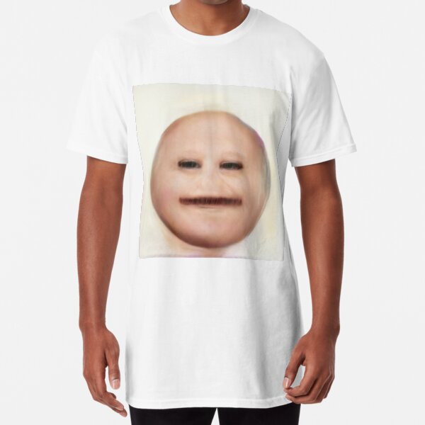 Human Emoji Narrow Eyes Long T-Shirt