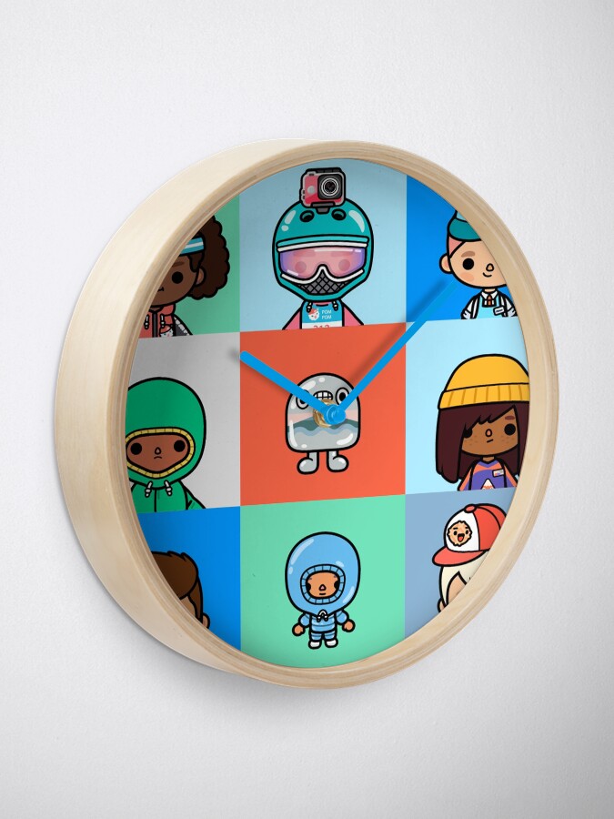 "toca boca toca boca 2021 toca life world" Clock by JAKSON Redbubble
