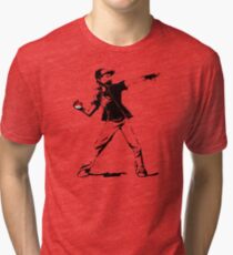 Banksy Pokemon Tri-blend T-Shirt