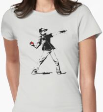 Banksy Pokemon Women's Fitted T-Shirt