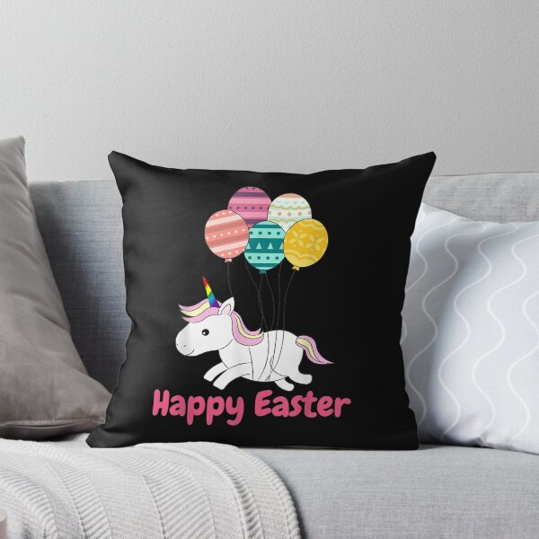 Item preview, Happy Easter With Unicorn Easter Egg Ballons designed and sold by Kingpoew.