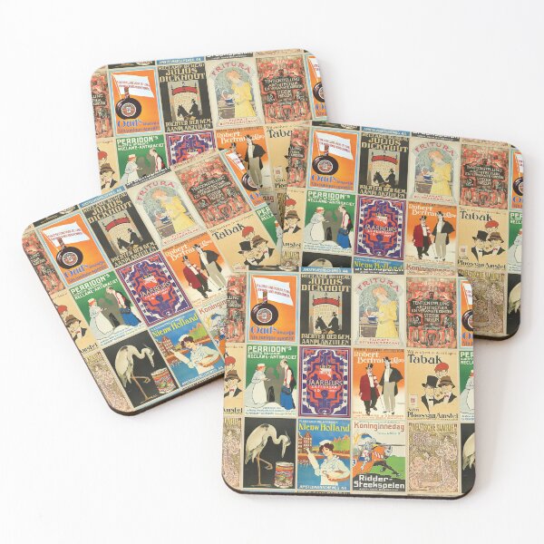 Item preview, 20s poster collage | Dutch vintage posters designed and sold by Petra Becker.