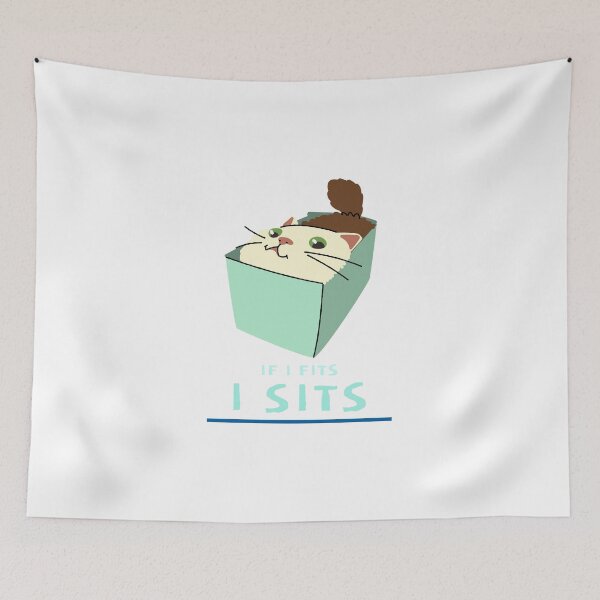 Item preview, If I Fits, I Sits Cat in a Box  designed and sold by LoveofDog.
