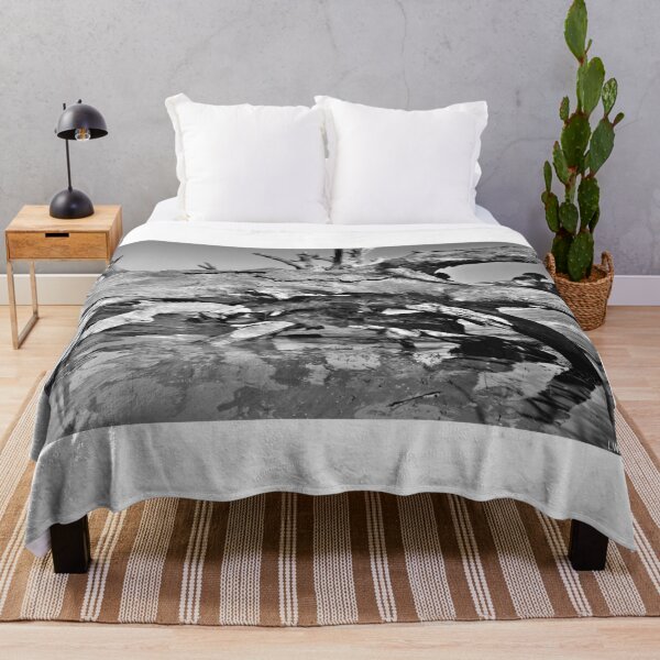 Item preview, Driftwood Cave Jekyll Island Georgia Blanco y negro designed and sold by LisaWootenPhoto.
