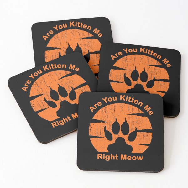 Item preview, Are You Kitten Me Right Meow. Orange Retro Vintage  designed and sold by roocky.