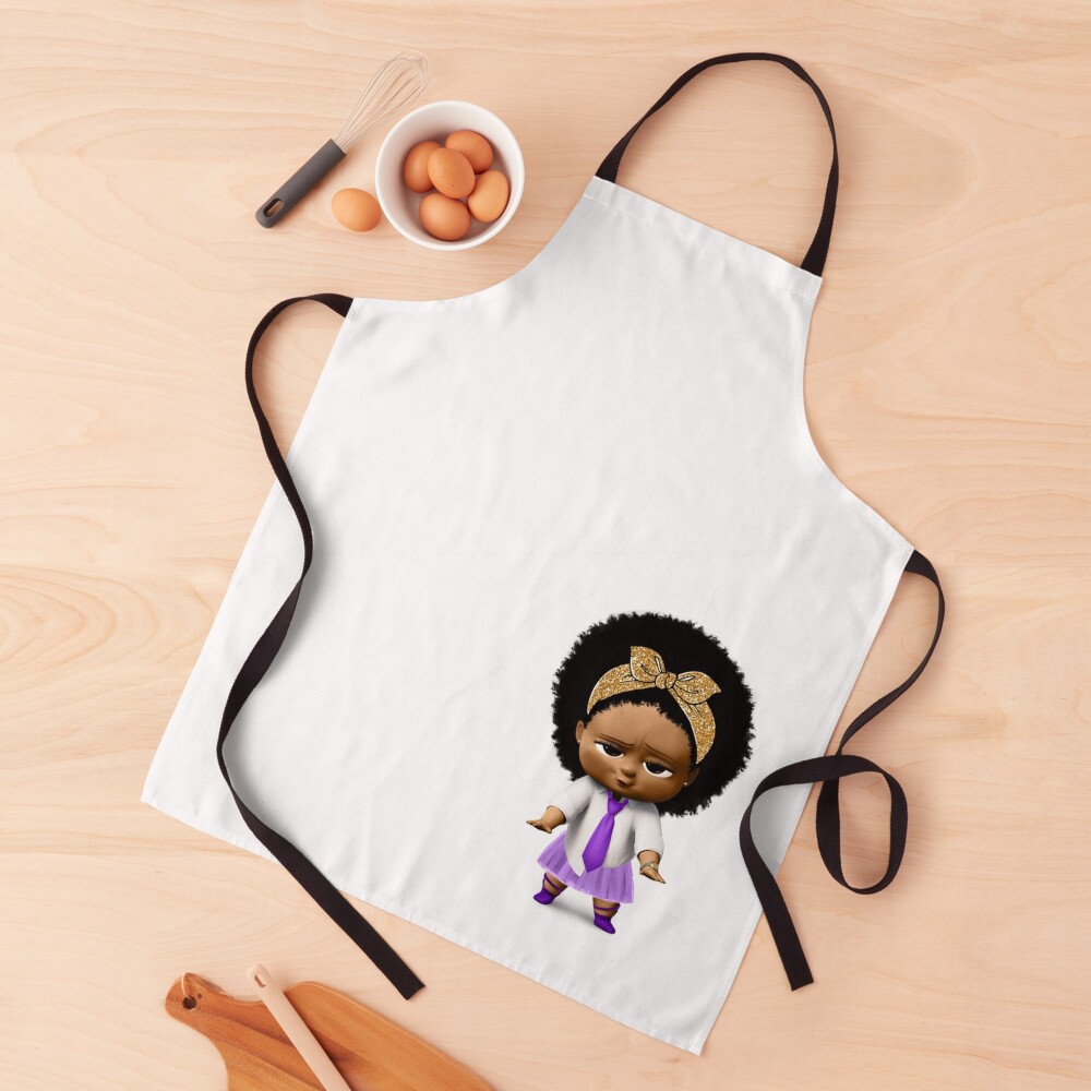 Boss Baby Girl African American | Apron