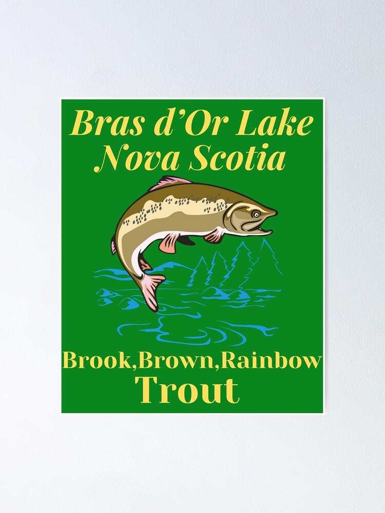 Bras d'Or Lake t shirt , Nova Scotia t shirt,lake fishing, fresh