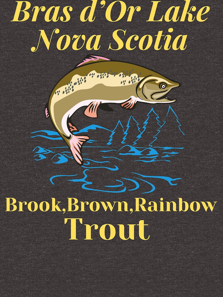 Bras d'Or Lake t shirt , Nova Scotia t shirt,lake fishing, fresh