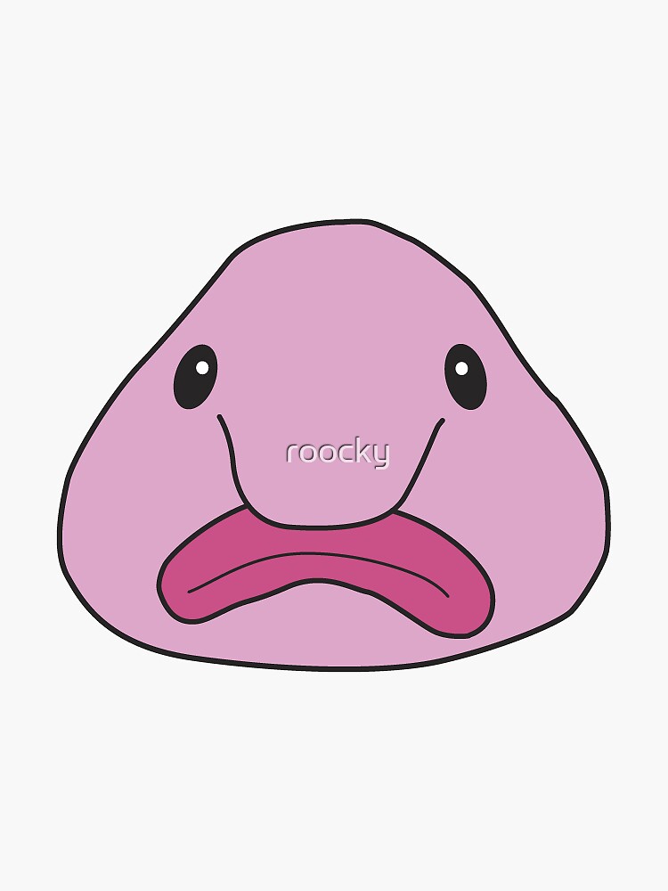 Blobfish costume - ugly blob fish face - Funny' Sticker