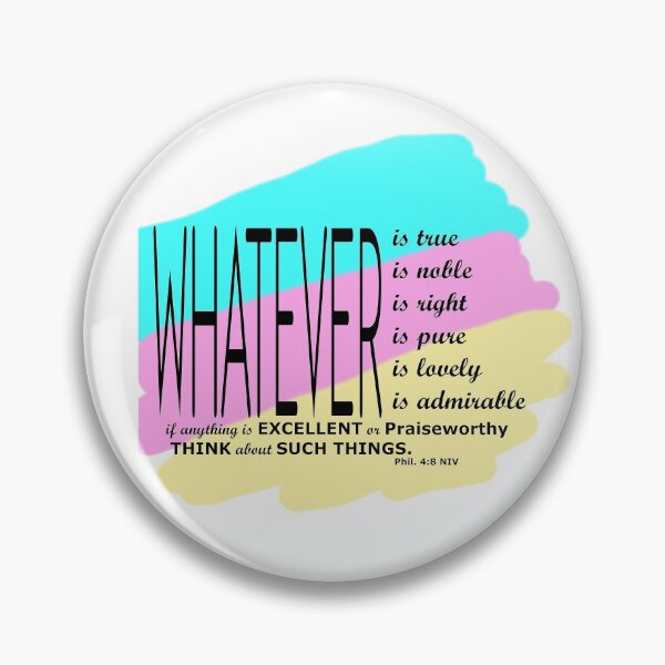 Item preview, Think On These Things Phil 4:8 designed and sold by priceless3110.