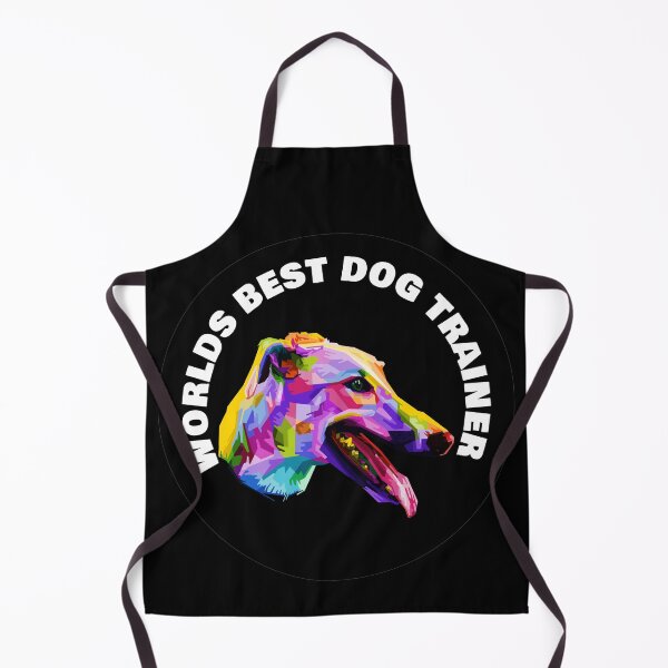 Item preview, Worlds Best Dog Trainer - Greyhound - Rainbow K9 - White on Black designed and sold by NoMatterLab.