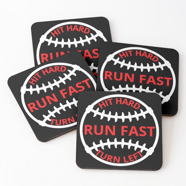 Item preview, Hit hard run fast turn left baseball designed and sold by PRB1989.