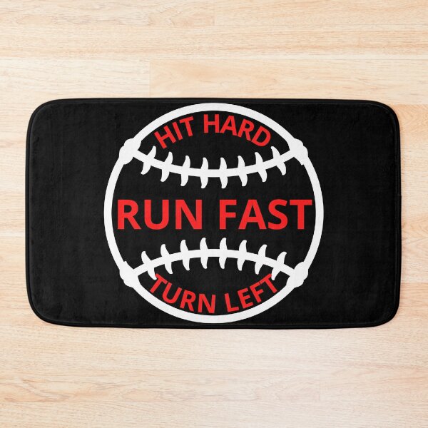 Item preview, Hit hard run fast turn left baseball designed and sold by PRB1989.